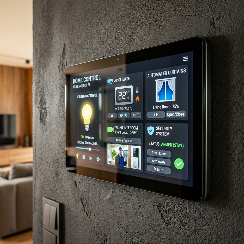 Sleek Wall Touch Panels